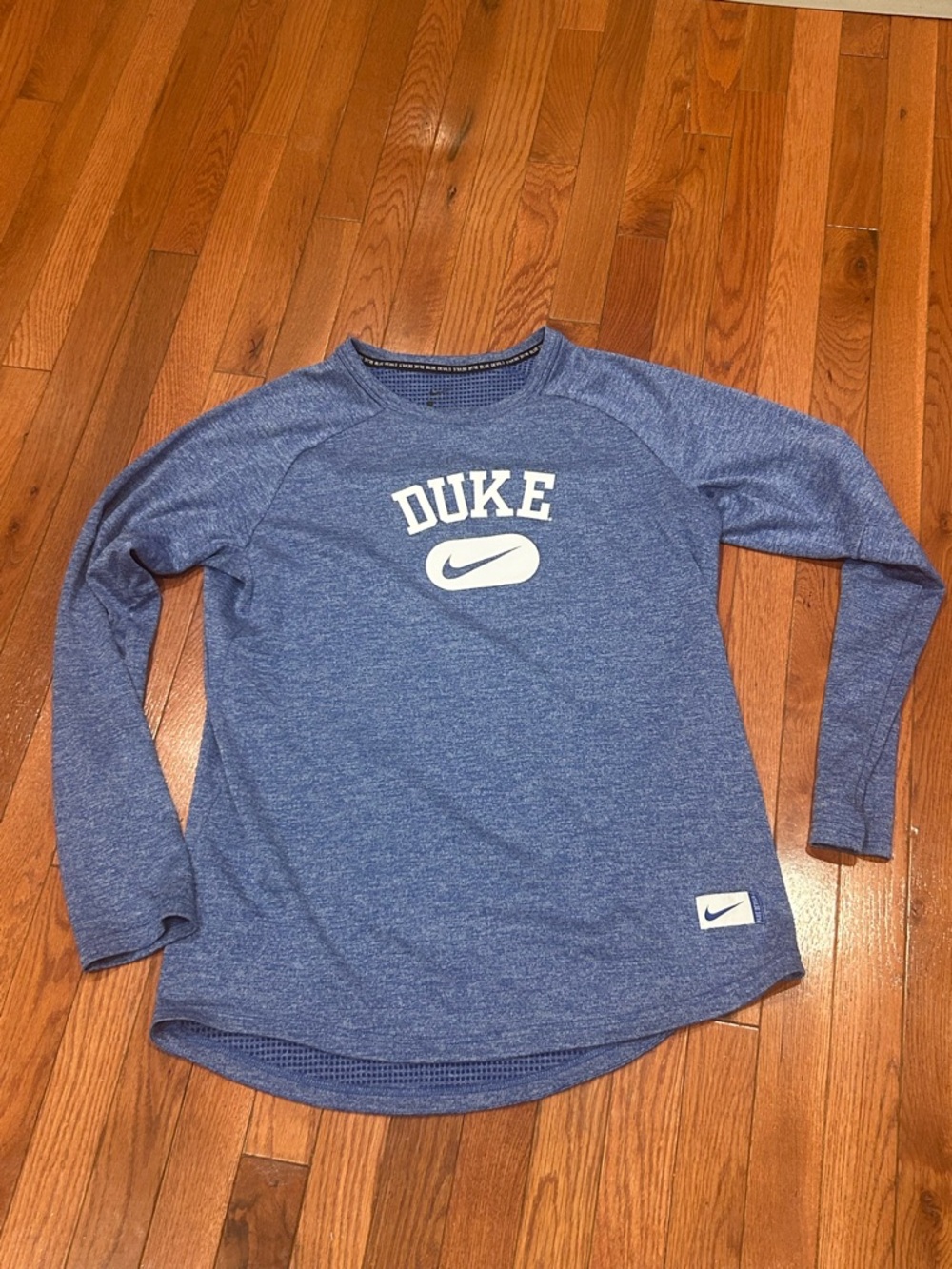 Nike Duke Heathered Blue Long Sleeve Shirt